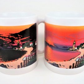 Original Summer Sunset Color Changing coffee mug - Lighthouse sunset