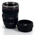 Whetstone 12 oz. Camera Lens Coffee Mug with Lid
